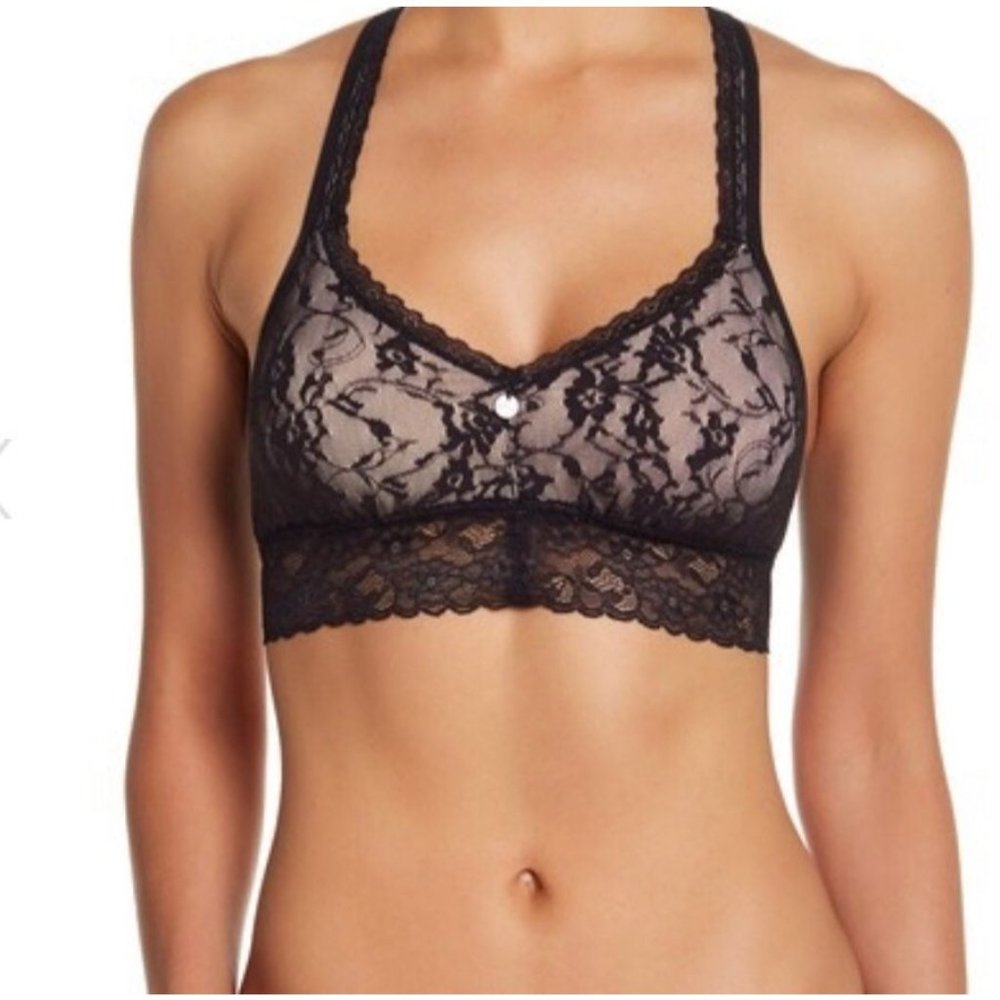 DKNY 2-Pack Signature Lace Bralette - Red/Black - Size Small